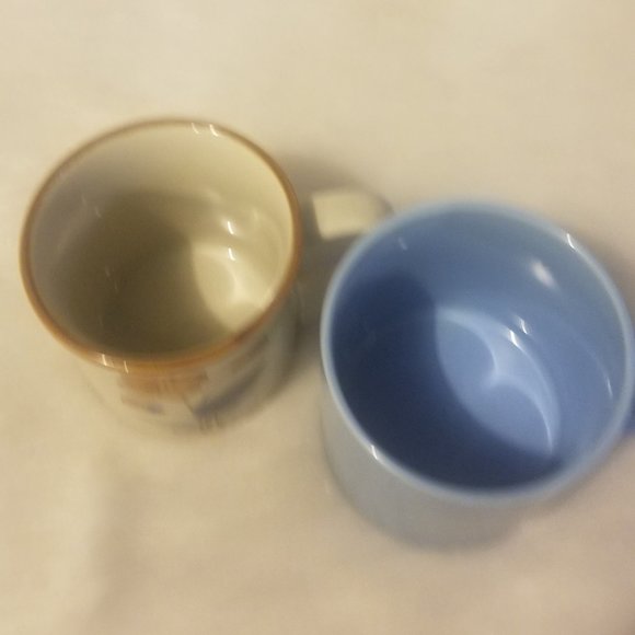 2 Assorted Ceramic Coffee Mugs 90's - Picture 2 of 4
